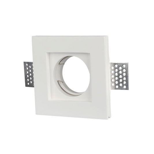 GU10 Housing Square White 100 x 100 mm