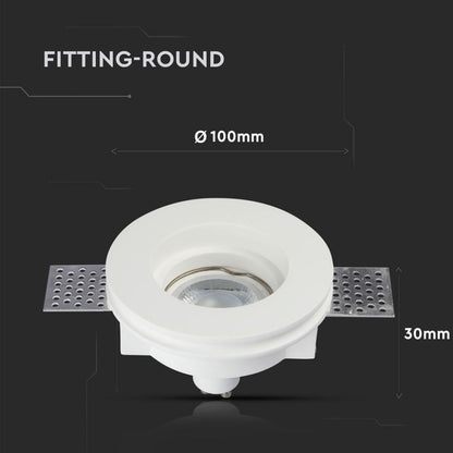 GU10 Housing Round White DC:24V