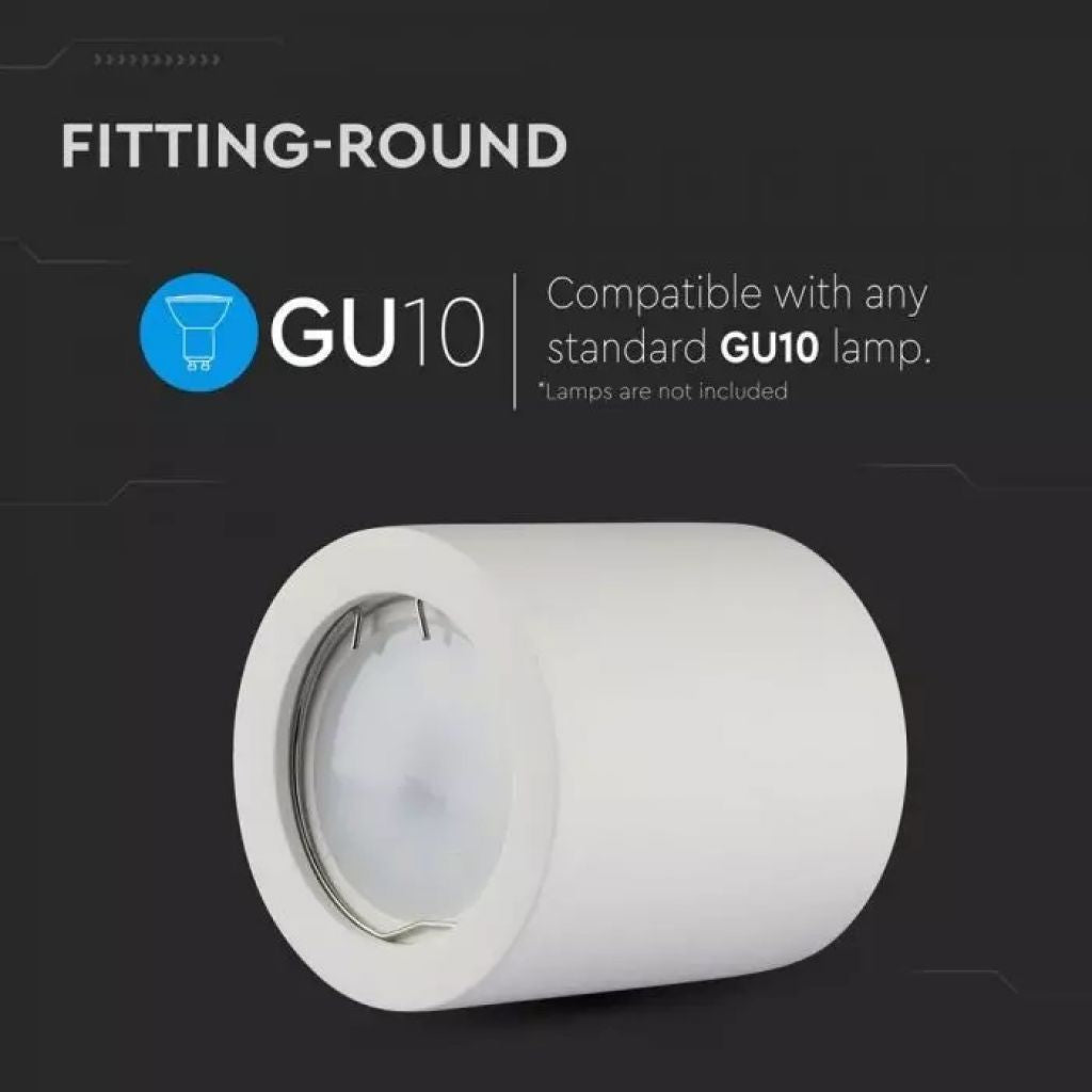 GU10 Ceiling Lamp Round White