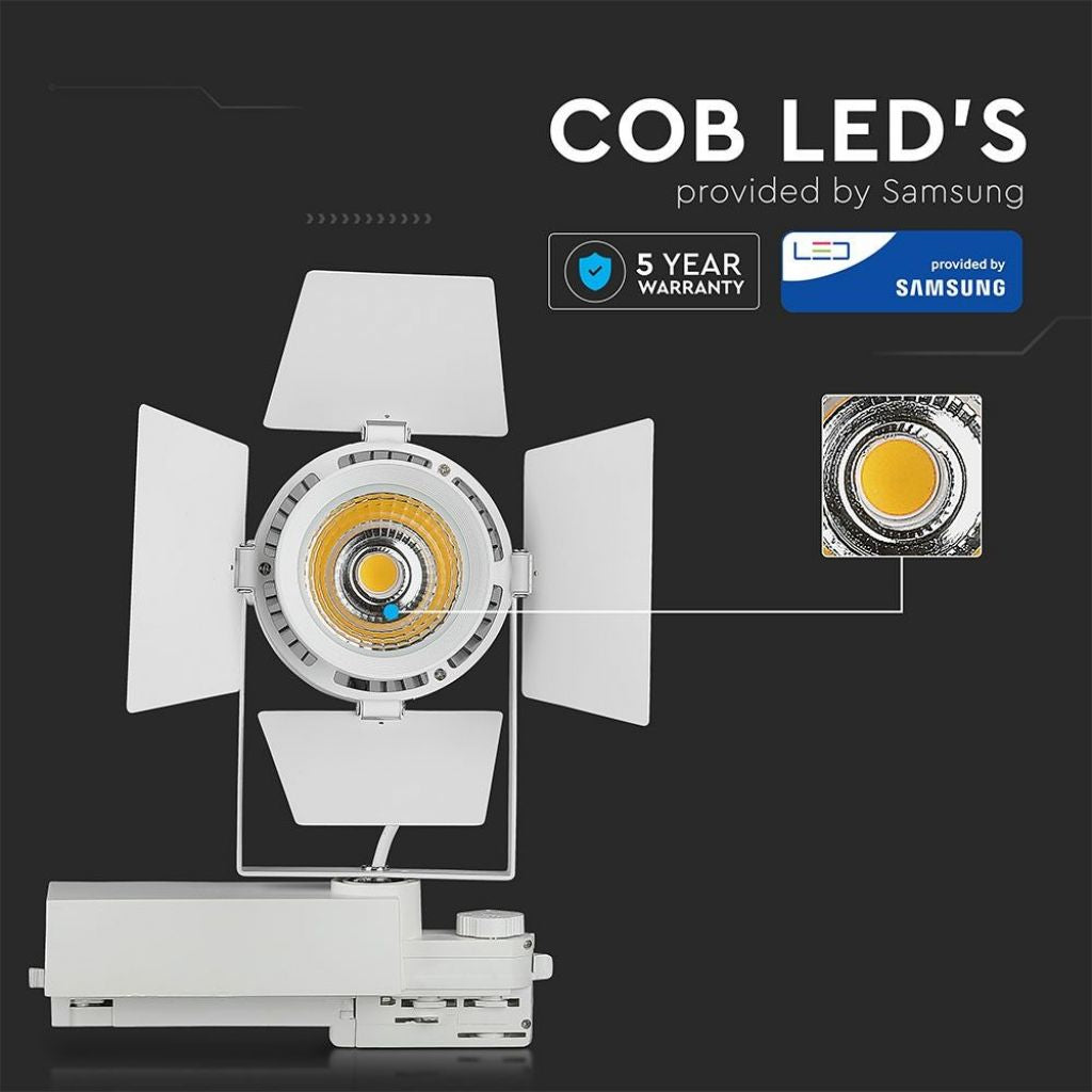 33W LED Tračno Svetilo SAMSUNG Belo 3000K - za navadno tirnico