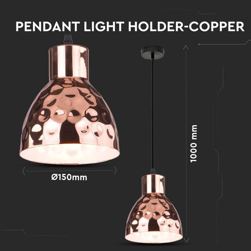 Ceiling Lamp Copper Rose Gold 150mm