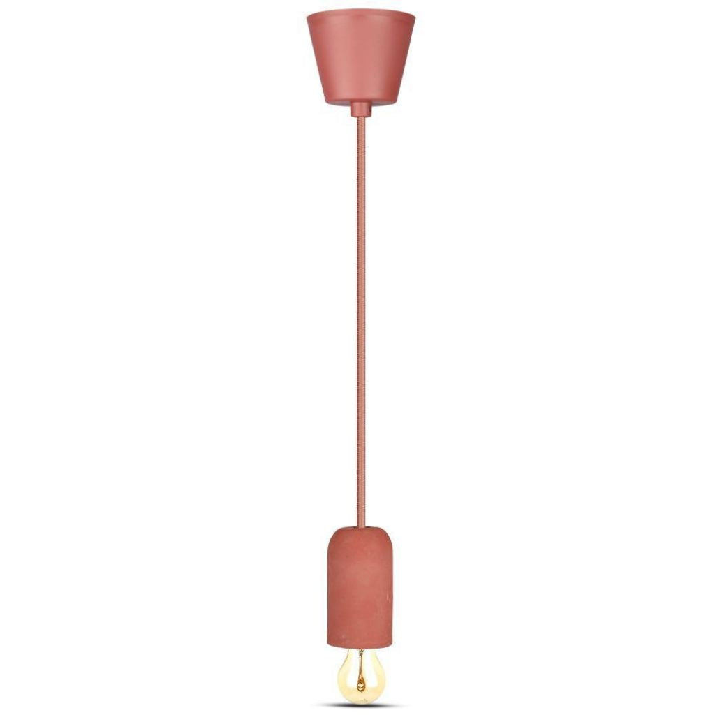 Ceiling Lamp Red Concrete