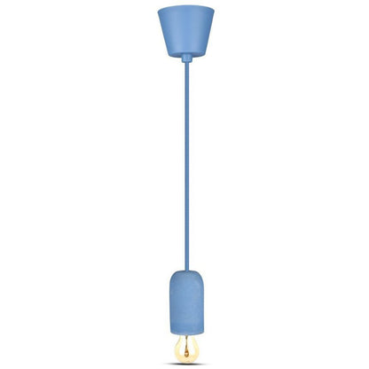 Ceiling Lamp Blue Concrete