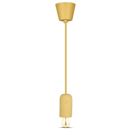 Ceiling Lamp Yellow Concrete