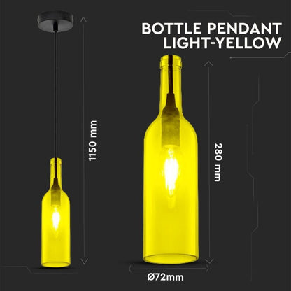 Ceiling Lamp Bottle Yellow