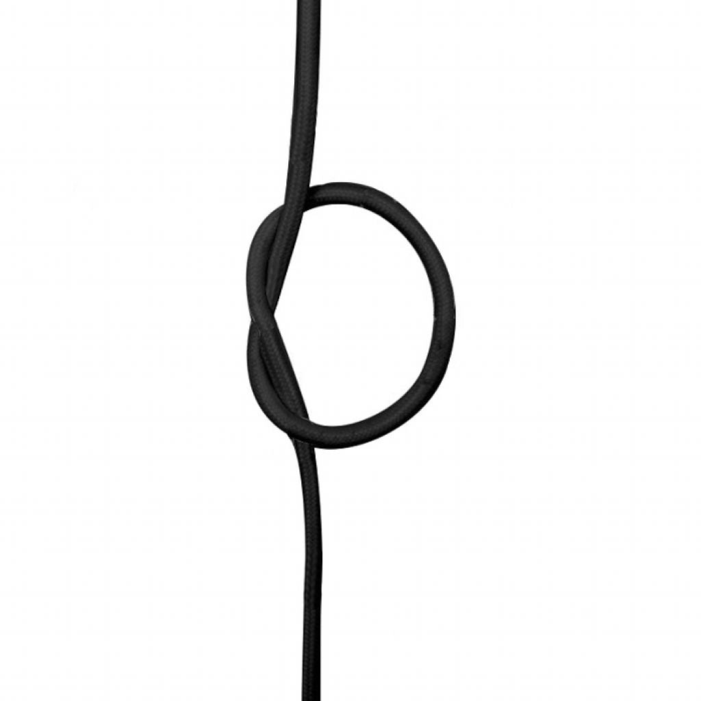 Kabel Oblečen v Tkanino 2*0,75 mm Črn