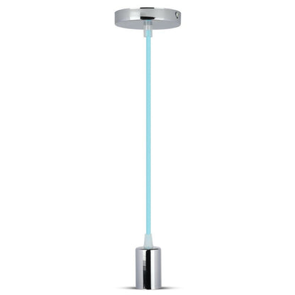 Ceiling Lamp Chrome Light Blue Cable