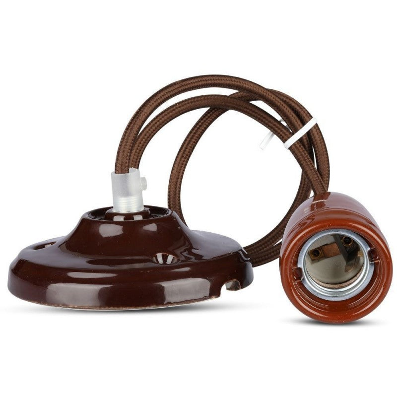 Ceiling Lamp Porcelain Brown