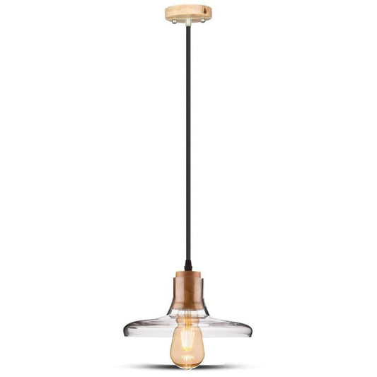 Ceiling Lamp Glass Transparent Brown 235mm