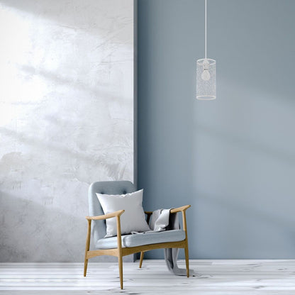 Ceiling Lamp Matt White Mesh