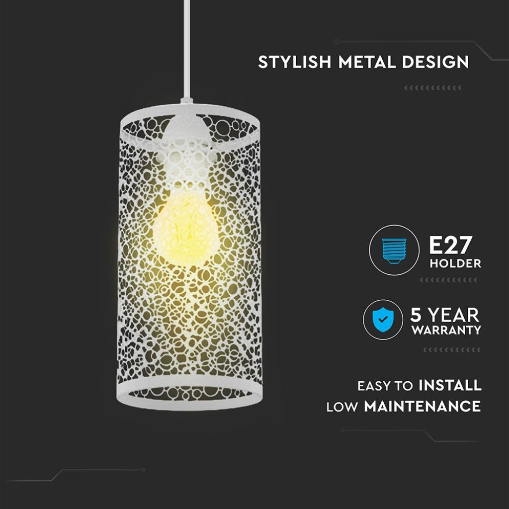 Ceiling Lamp Matt White Mesh