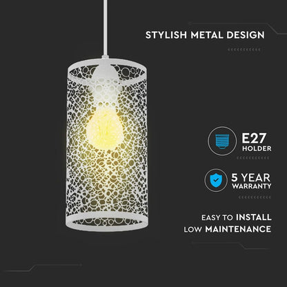 Ceiling Lamp Matt White Mesh