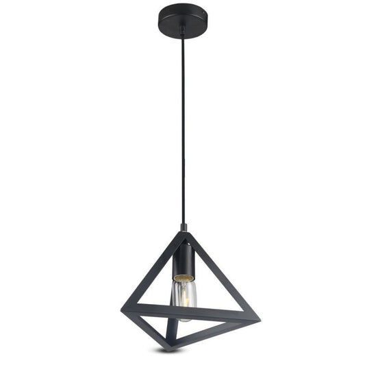 Ceiling Lamp Triangular Black 60W