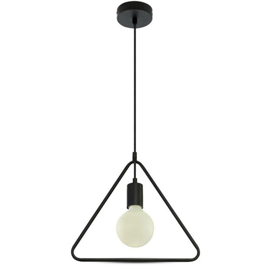 Ceiling Lamp Triangle Matt Black 60W