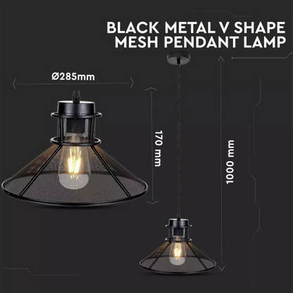 Black Mesh Ceiling Lamp