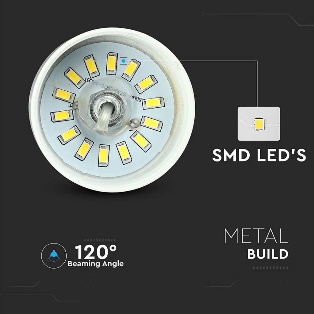 7W LED Ceiling Lamp White 250mm 4000K