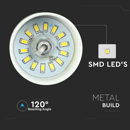 7W LED Stropna Svetilka Bela 120mm 3000K