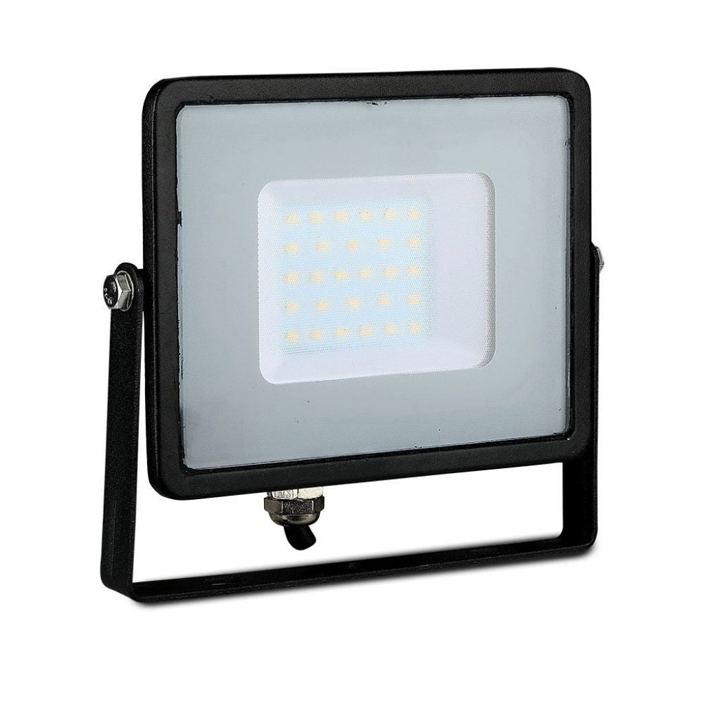 30W LED Reflector SMD SAMSUNG Thin Black Housing 6400K