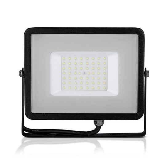 10W LED Reflektor SMD Tanek Črn 4000K