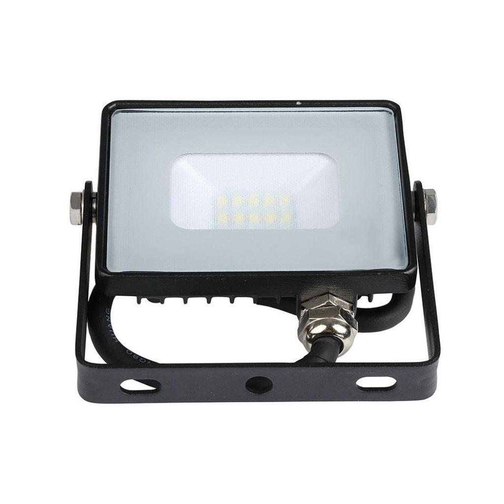 10W LED Reflektor SMD Tanek Črn 4000K