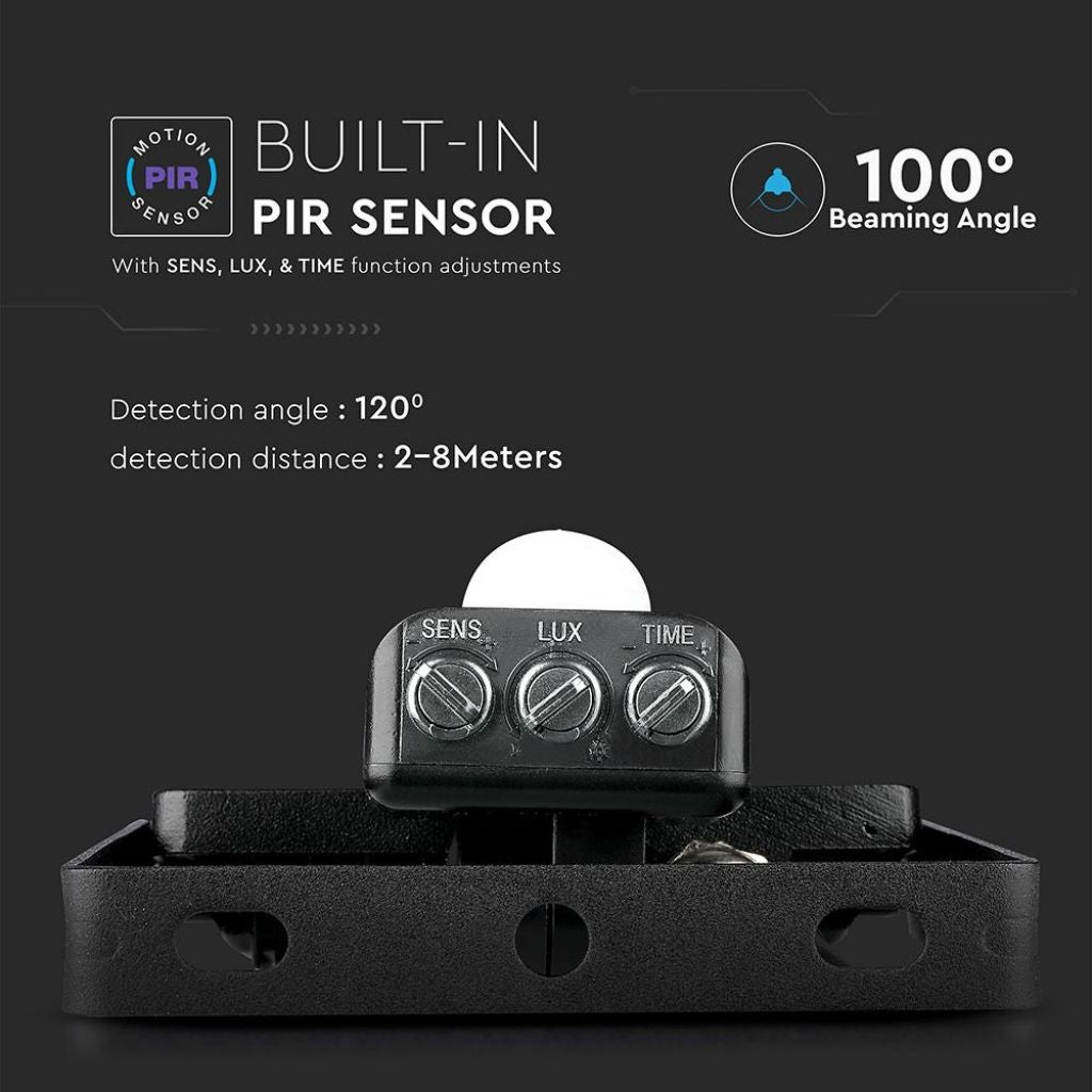 10W Sensor Reflector SAMSUNG Black 3000K