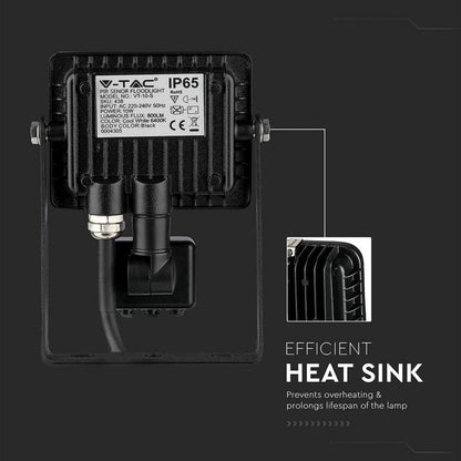 10W Sensor Reflector SAMSUNG Black 4000K