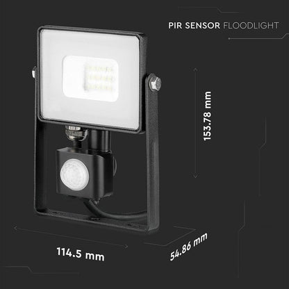 10W Sensor Reflector SAMSUNG Black 6400K