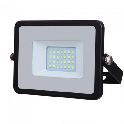 20W LED Reflektor SMD Tanek Črno Ohišje 4000K