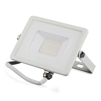 20W LED Reflektor SMD SAMSUNG Tanek Belo Ohišje 6400K