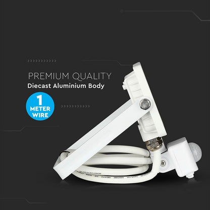 20W LED Reflektor s Senzorjem SAMSUNG Cut-OFF Funkcija Bel 3000K