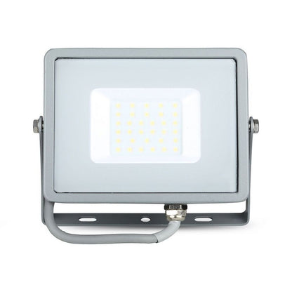 30W LED Reflektor SMD SAMSUNG Tanek Sivo Ohišje 3000K