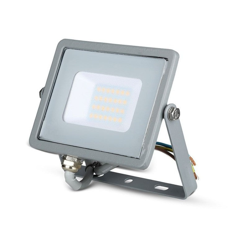 30W LED Reflektor SMD SAMSUNG Tanek Sivo Ohišje 4000K