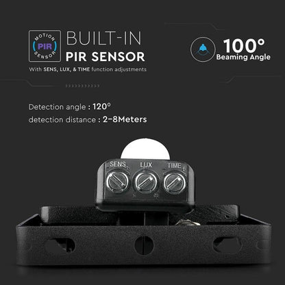 30W Sensor Reflector SAMSUNG Black 3000K