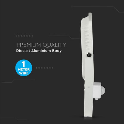 50W LED Reflector with Cut-OFF Sensor White 4000K
