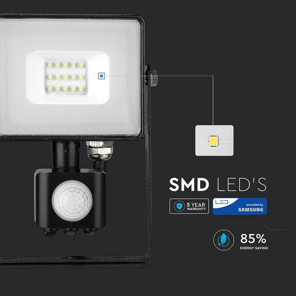 50W Sensor Reflector SAMSUNG Black 3000K