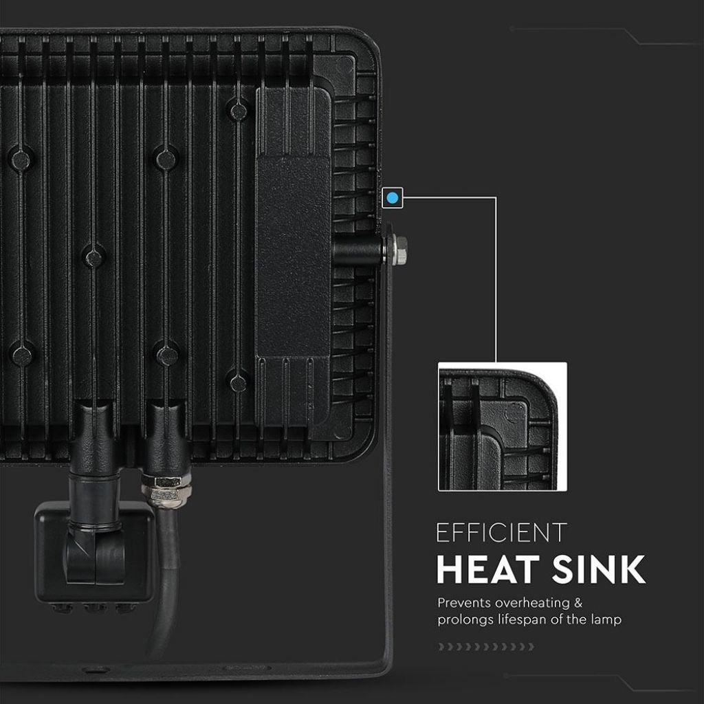 50W Sensor Reflector SAMSUNG Black 4000K
