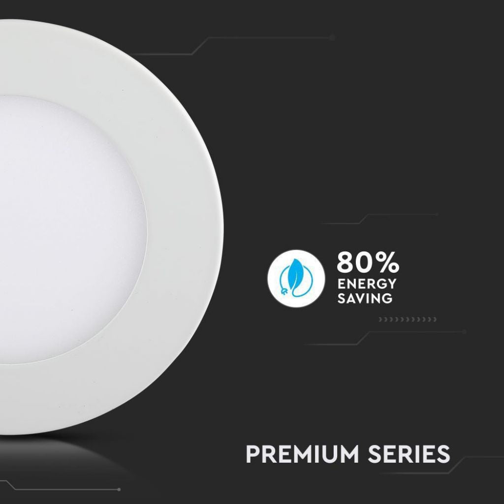 6W LED Panel Premium Round 2700K