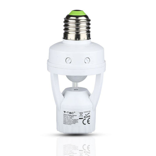 Motion Sensor PIR Bulb socket E27 360kot/up to 6m/up to 60w