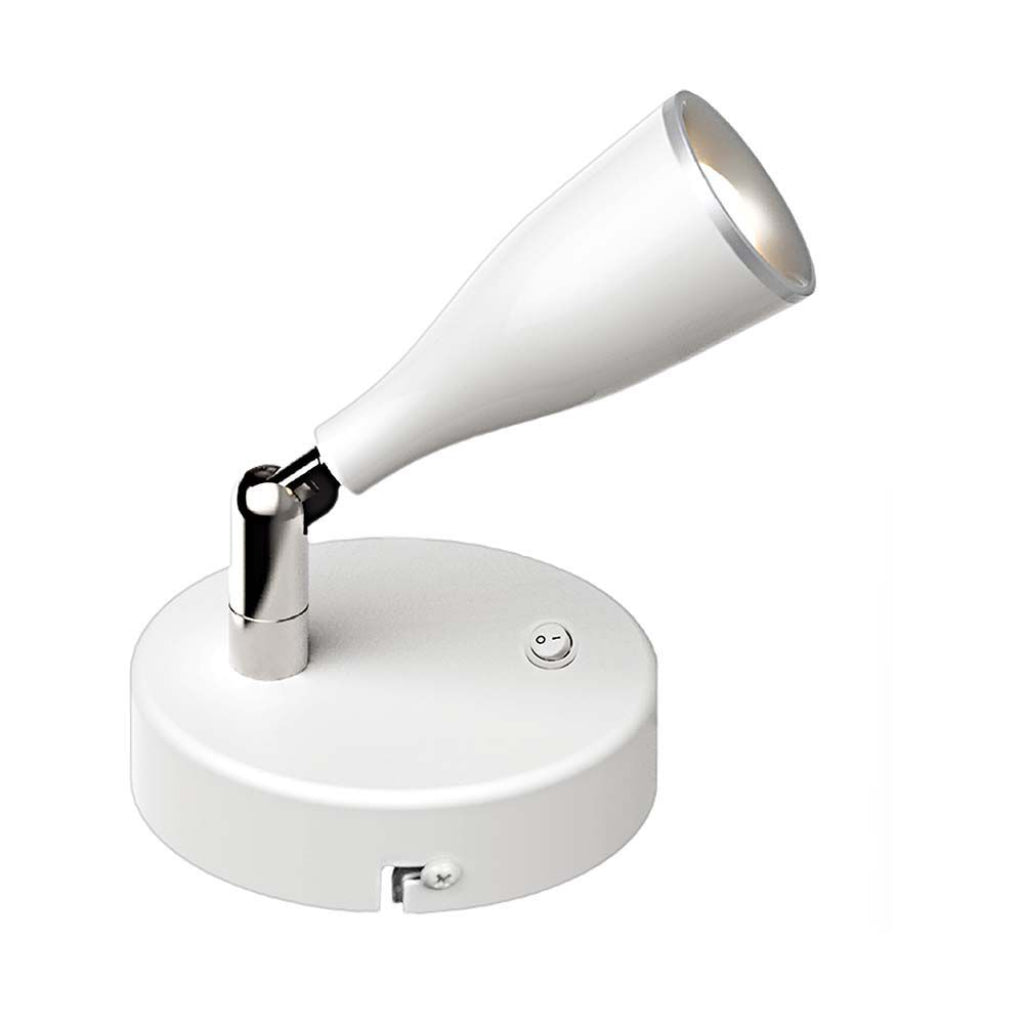 4.5W LED Stenska Svetilka Bela 4000K s Stikalom