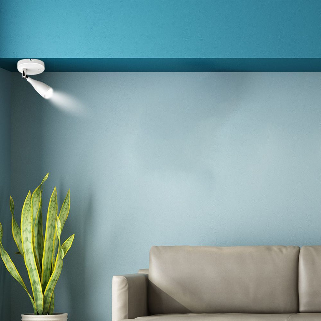 4.5W LED Stenska Svetilka Bela 4000K s Stikalom