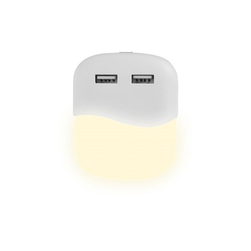 LED Nočna Svetilka USB Kvadratna 4000K 0.4W