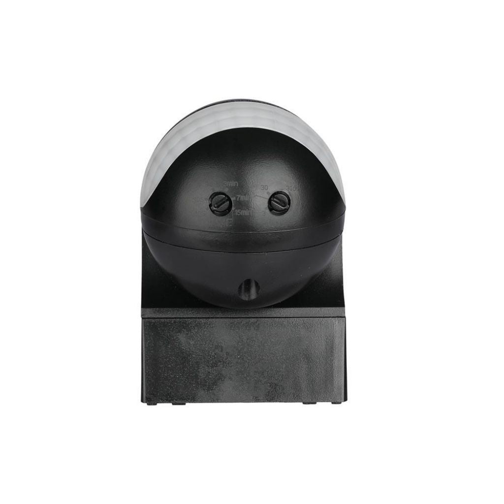 Motion Sensor PIR Wall Black 180kot/up to 12m/up to 800w