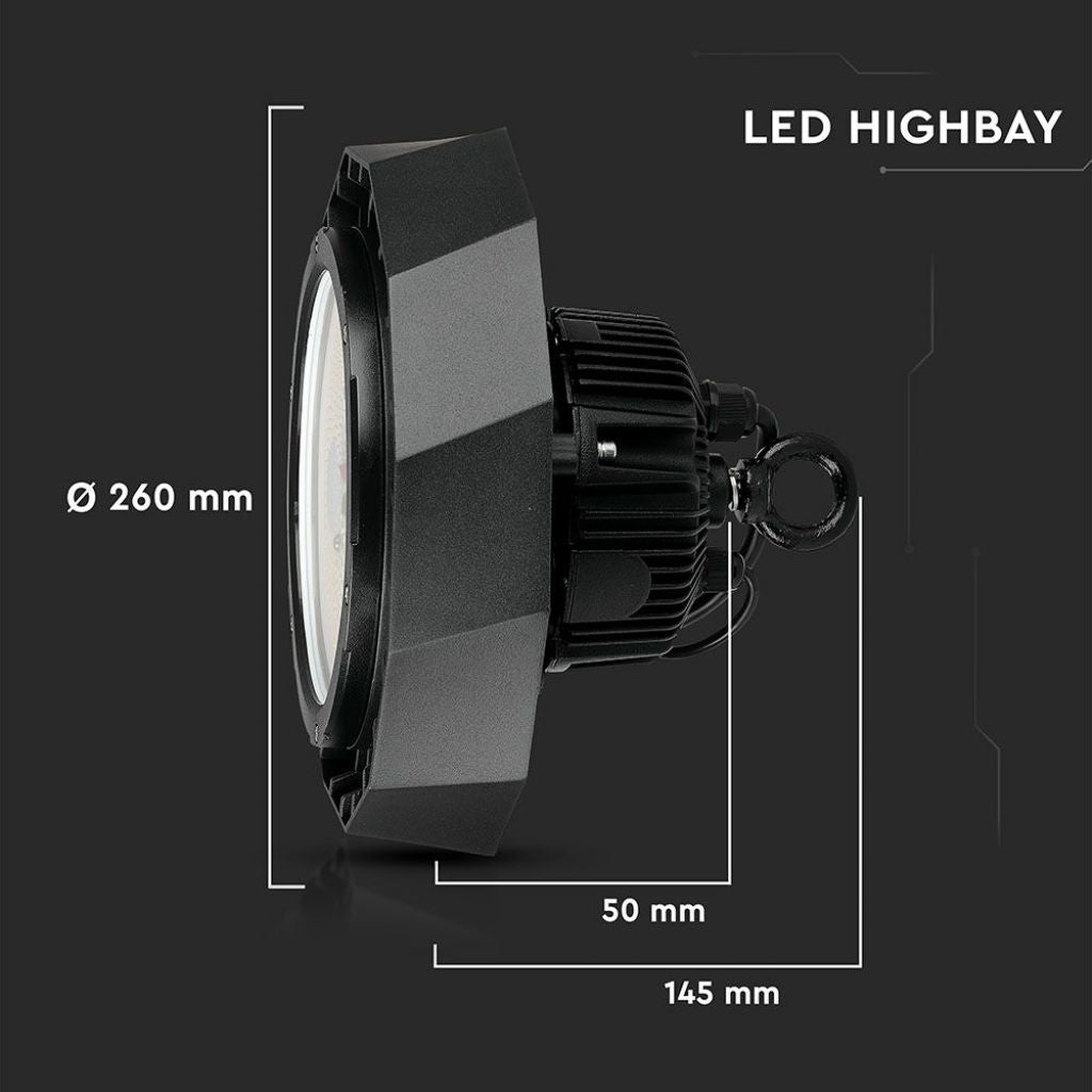 Skladiščni Reflektor SAMSUNG & Driver 100W 90kot Črn 120 lm/Watt 4000K