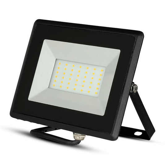 50W LED Reflektor SMD E-Series Črno Ohišje 3000K