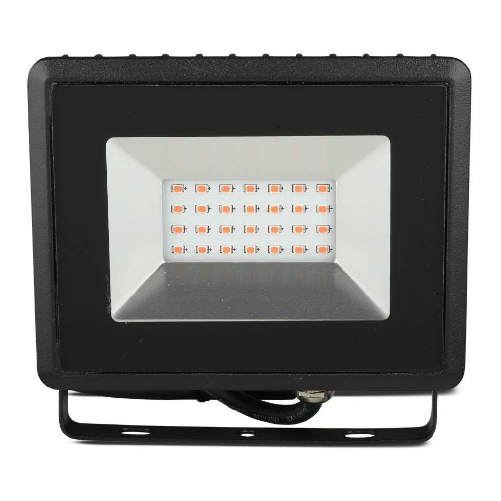 20W LED Reflektor SMD E-Series Črno Ohišje Rdeča IP65