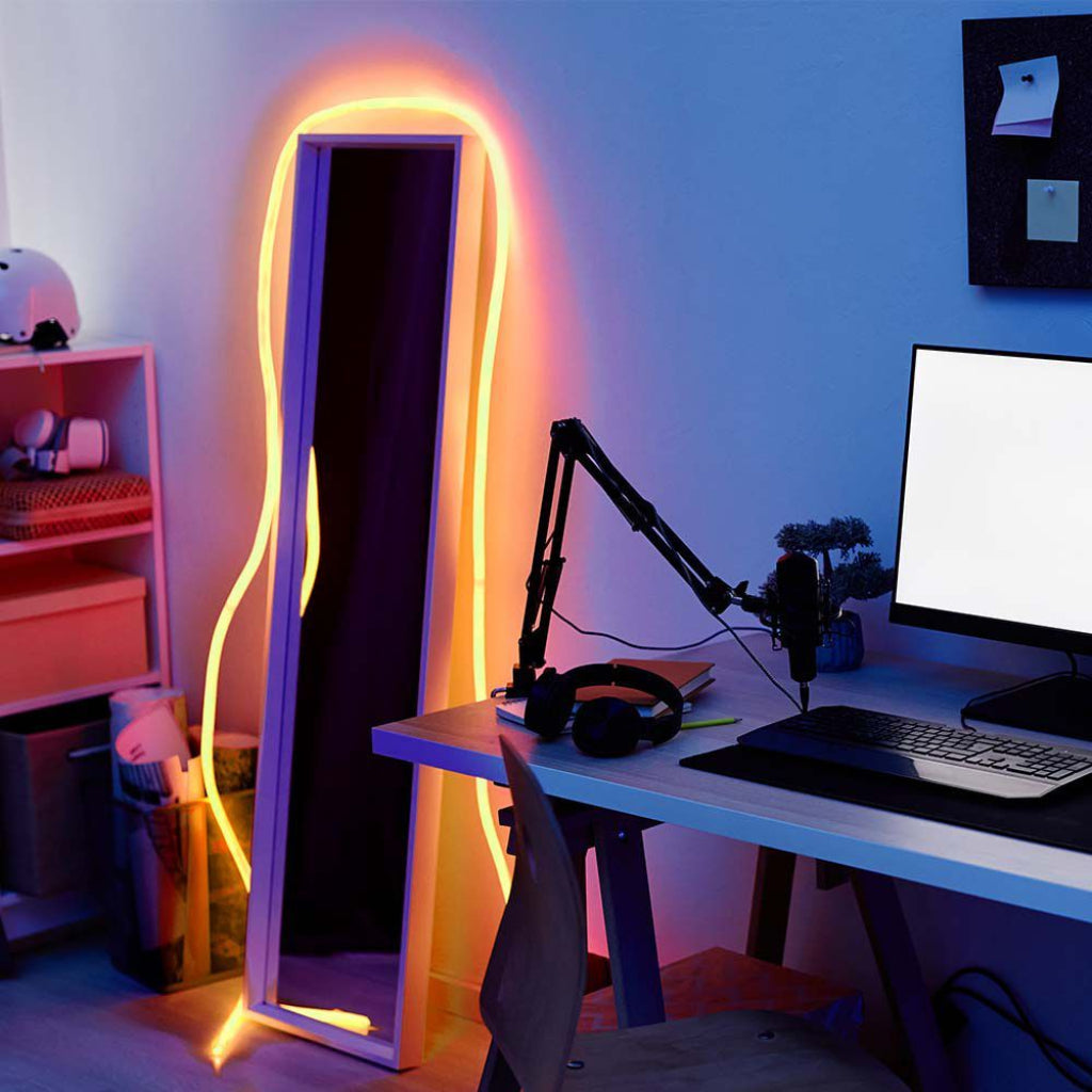 LED Neon Flex Jantar-Oranžna 12W/m 24V IP20 10m Rola