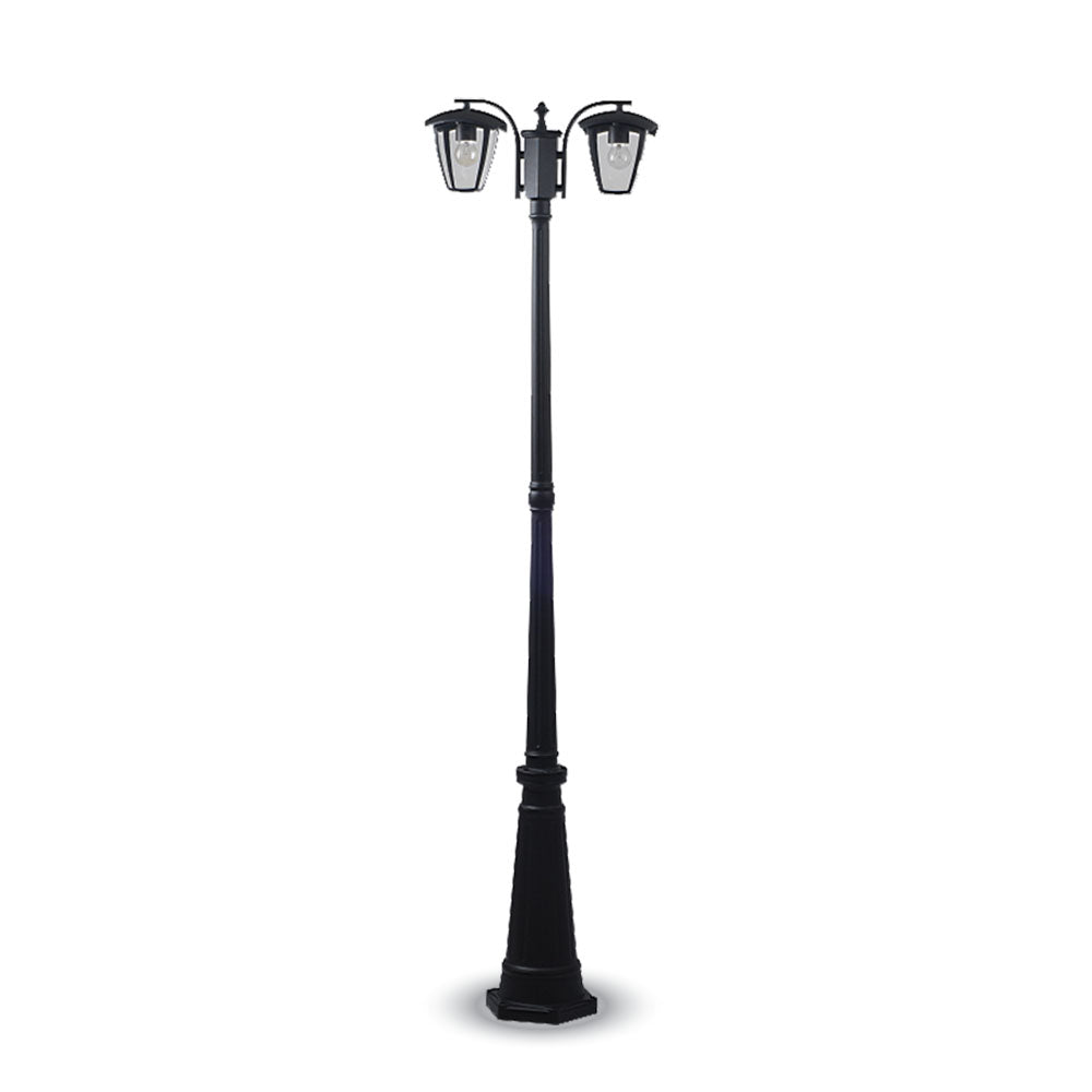 Street/Garden Lamp 2 x E27 1990 mm IP44 Black Lantern