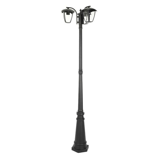 Street/Garden Lamp 3 x E27 1990 mm IP44 Black Lantern