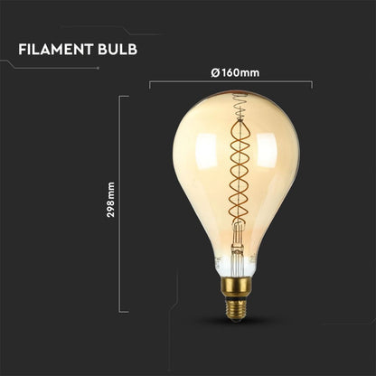 LED Bulb 8W E27 A165 Dimmable 2000K