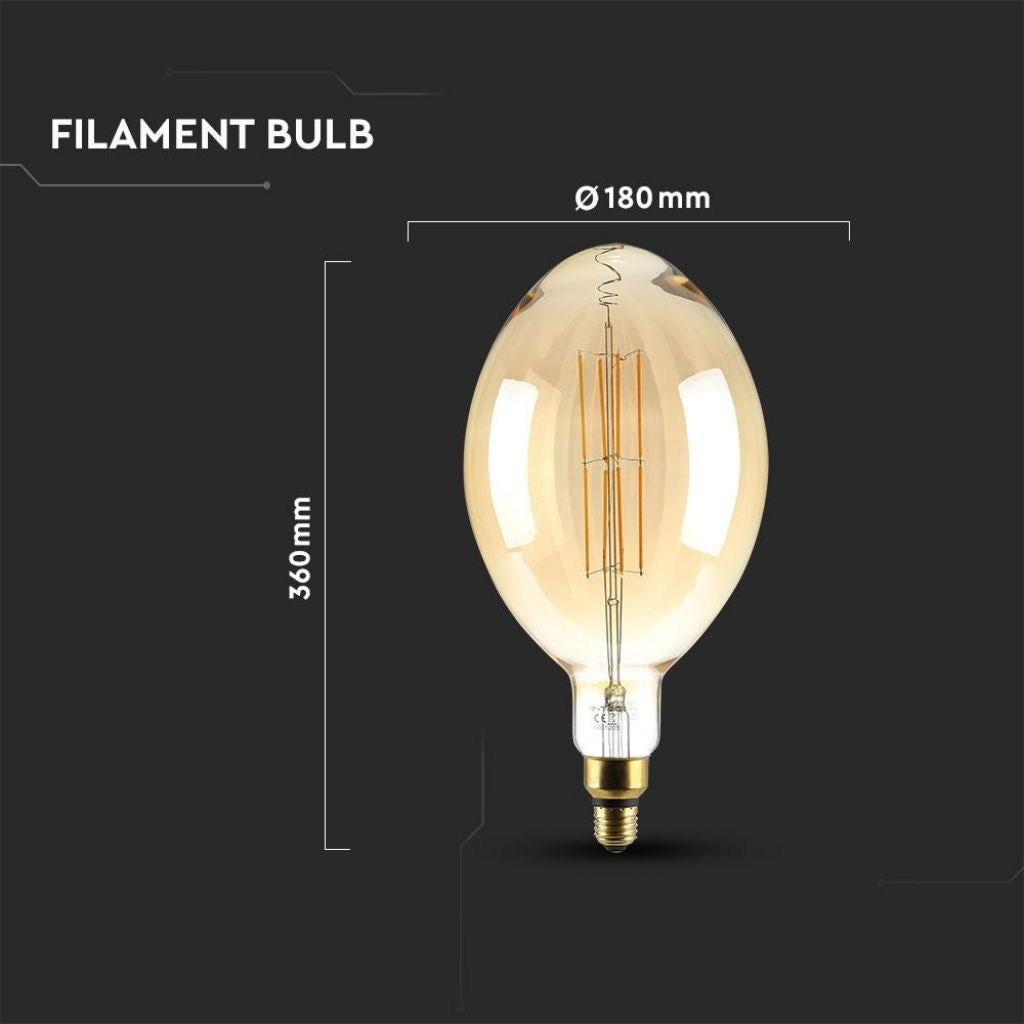 LED Bulb 8W E27 BF180 Dimmable 2000K 600 lm